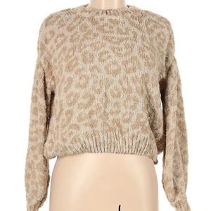 Saltwater LUXE Women Brown Pullover Sweater Size Large~ NWT MSRP‎ $128